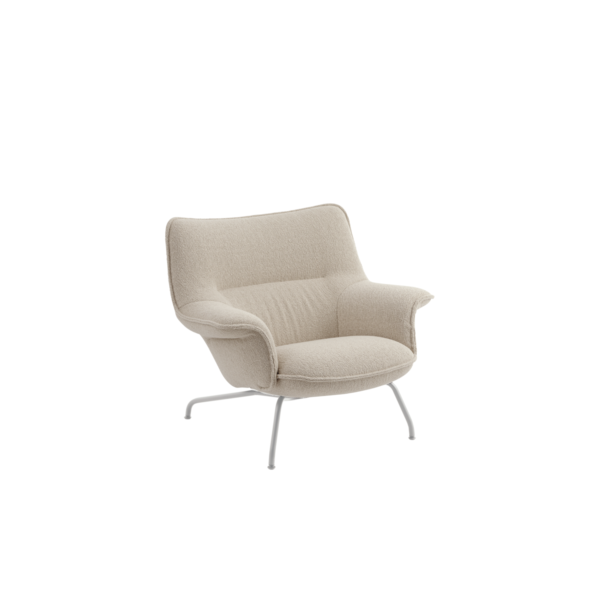 Doze Lounge Chair /Low Back/ Fabric Heart Grey 7/ Grey