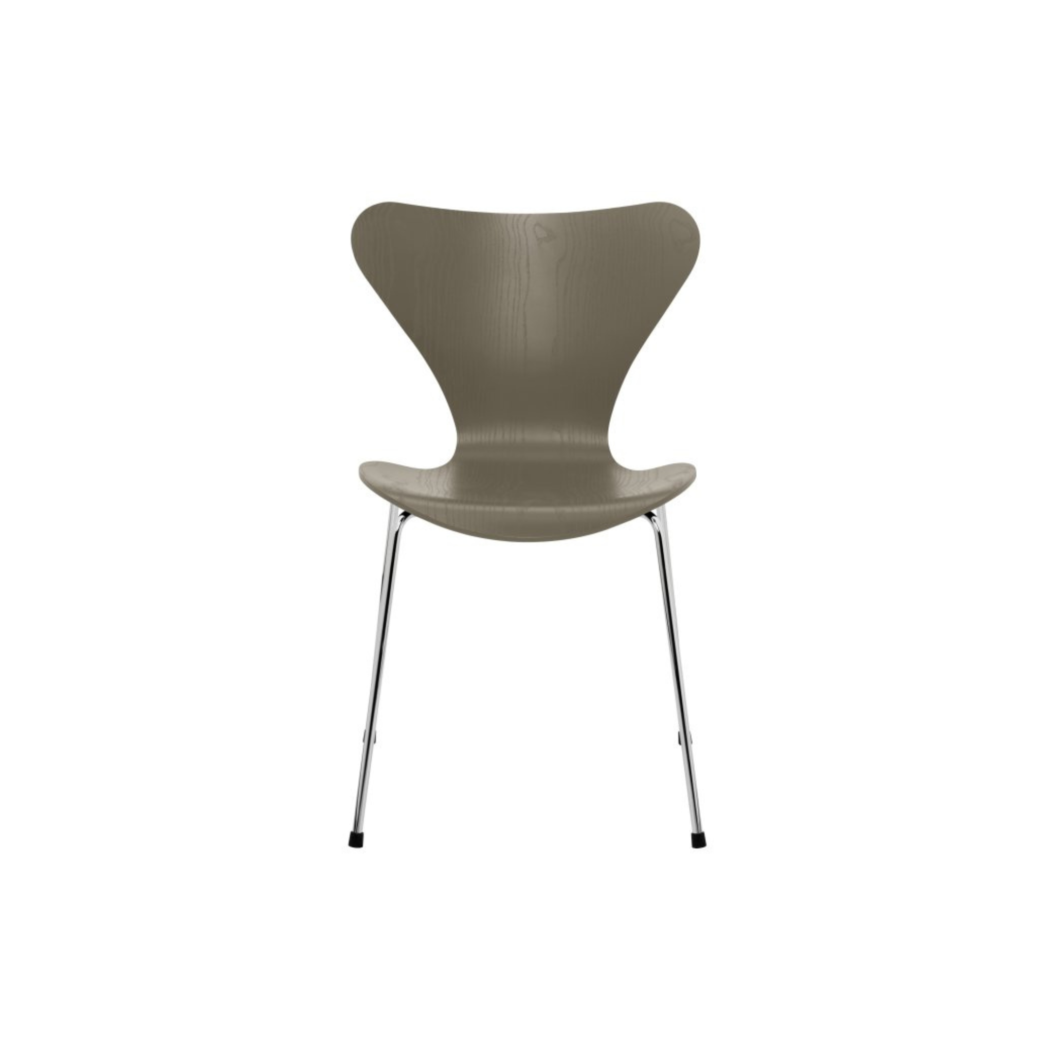 3107 - Series 7 Chair - Brown bronze - Lacquered Olive Green
