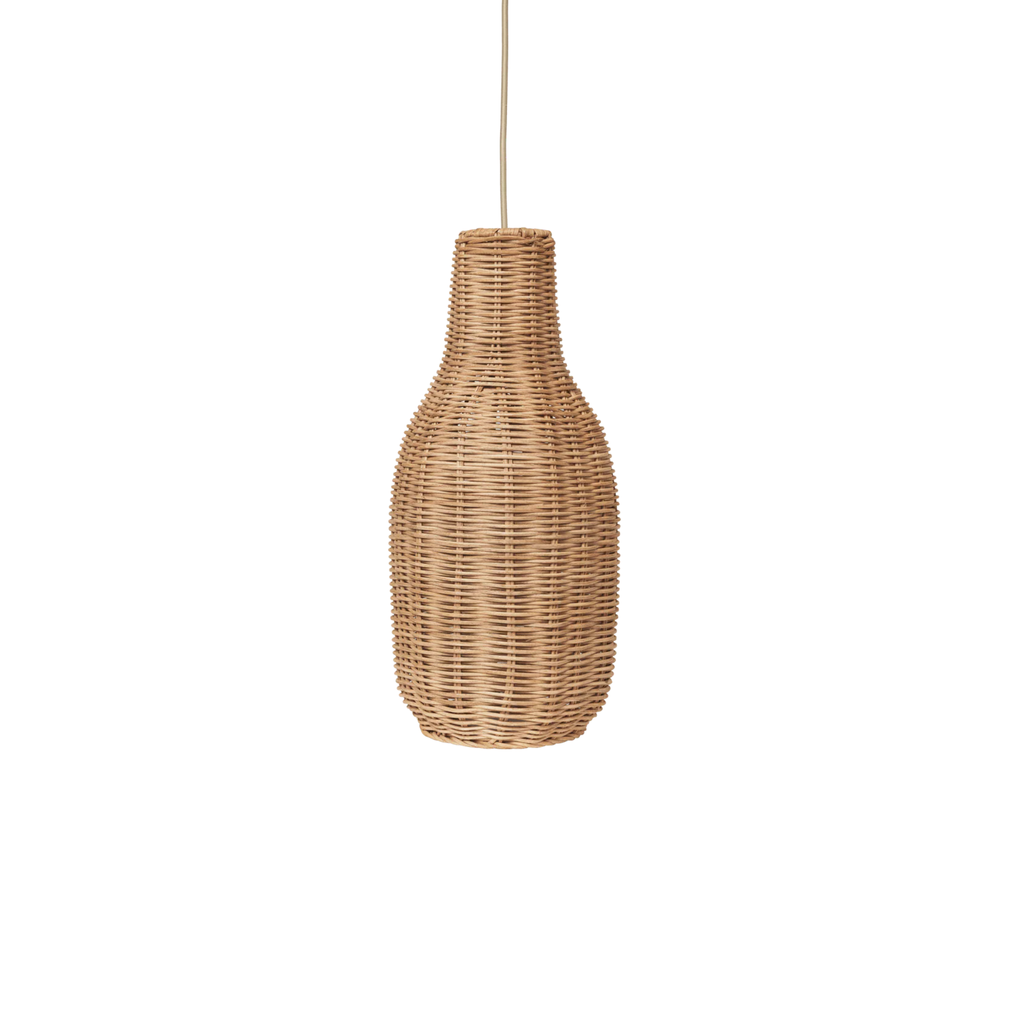 Braided Lampshade - Bottle / Natural