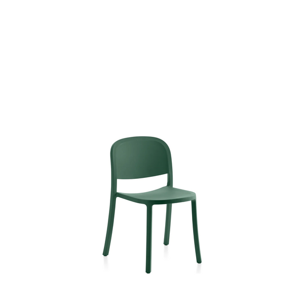 1 Inch Reclaimed Stacking Chair / Green