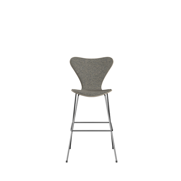 3197 - Series 7 Bar Stool Front upholstered-Natural veneer