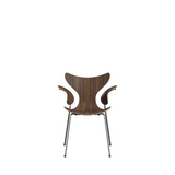 3208 - Lily Armchair / Chrome /Walnut