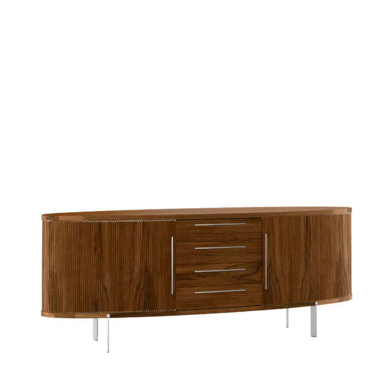 AK 1300 - Oval Sideboard - Walnut