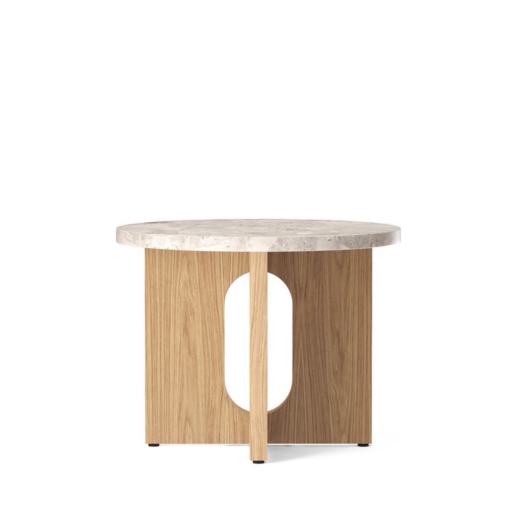 Androgyne Side Table - Oak - Kunis Breccia