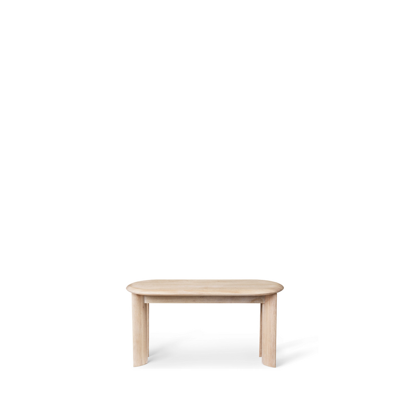 Bevel Bench / White stained oak