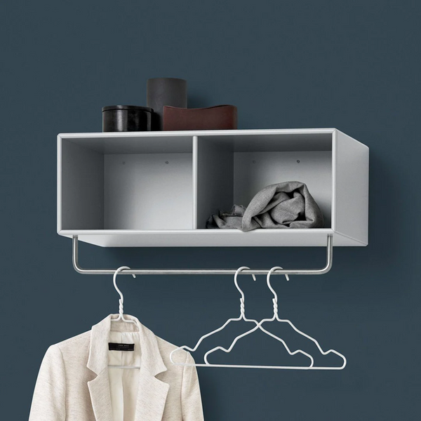 COAT shelf with clothes rack