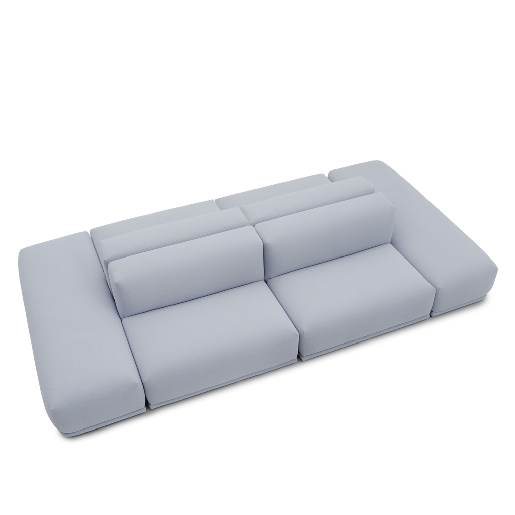 Connect Modular Sofa/ 374 x 196 / Fabric Kvadrat Acca 731