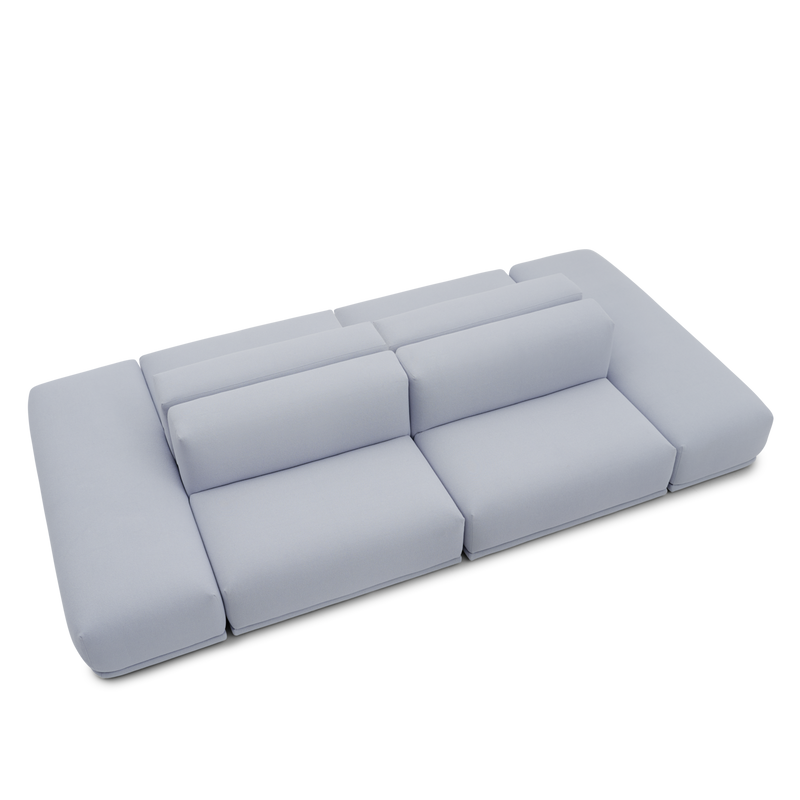 Connect Modular Sofa/ 374 x 196 / Fabric Kvadrat Acca 731