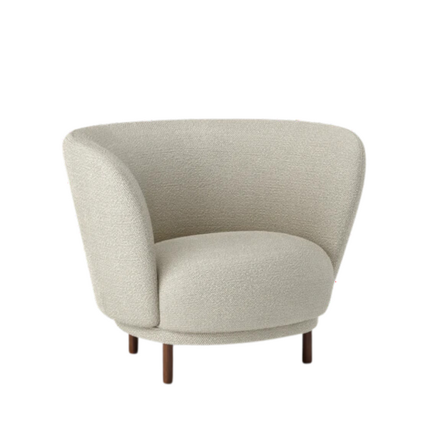 Dandy Armchair / Walnut / Fabric Loop 009 Oyster