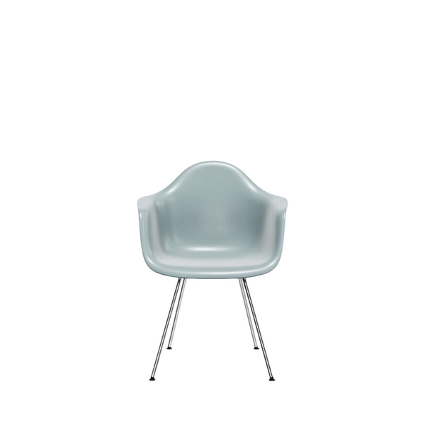 Eames Plastic Chair DAX / Chrome / Light Grey