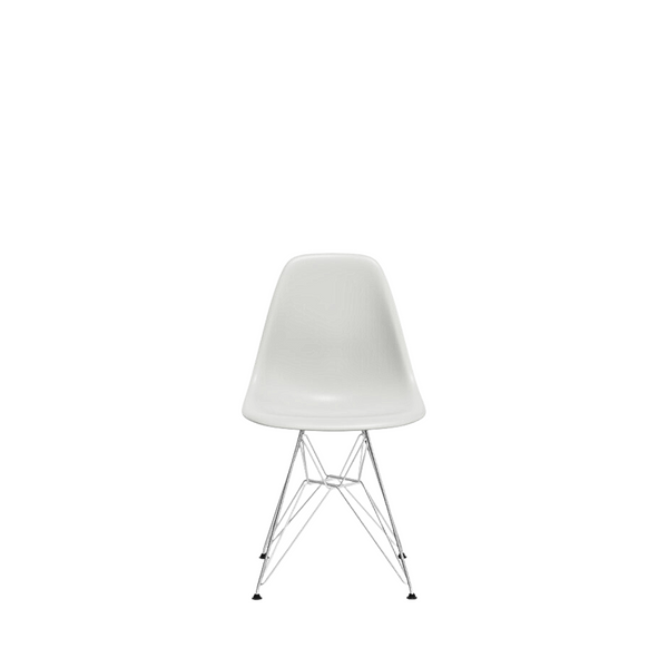 Eames Plastic Chair DSR / Chrome / White