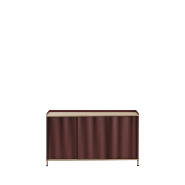 Enfold Sideboard /Oiled Oak/Deep Red