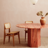 Epic Dining Table - Round 130 / Red Travertine