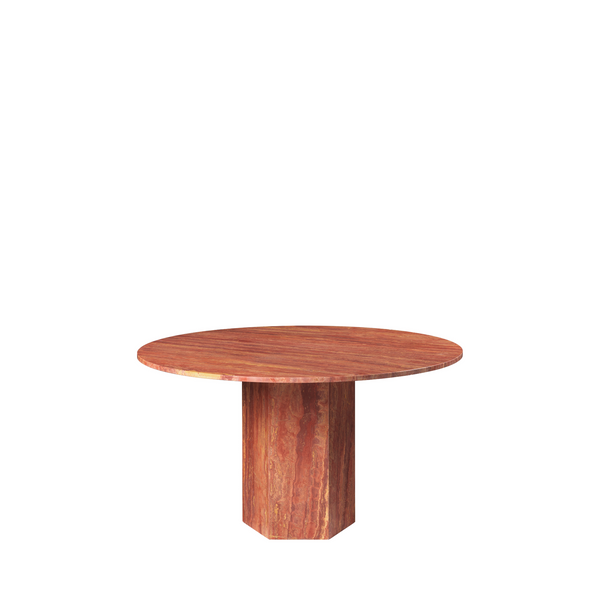 Epic Dining Table - Round 130 / Red Travertine