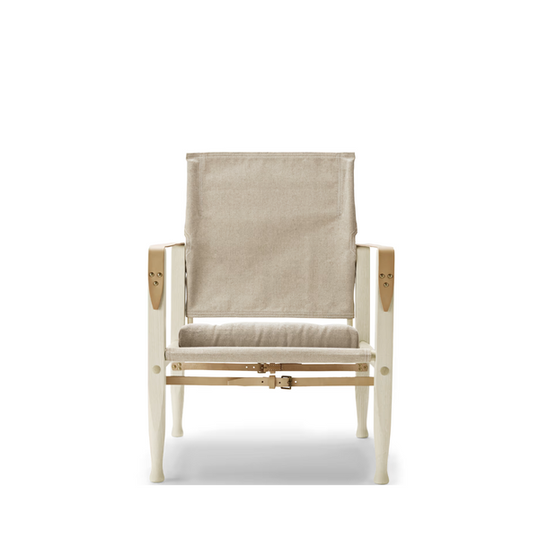 KK47000 - Safari Chair - Ash White Oil - Natural Canvas