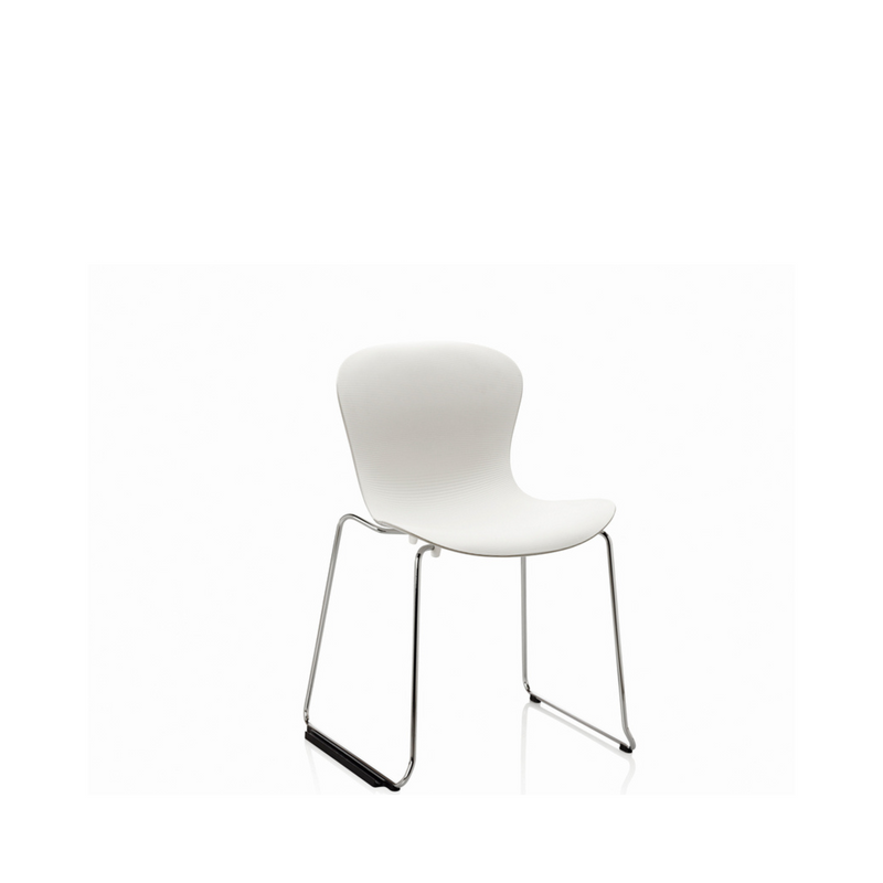 KS51 - Nap Chair Sledge base / Chrome / White (discontinued)