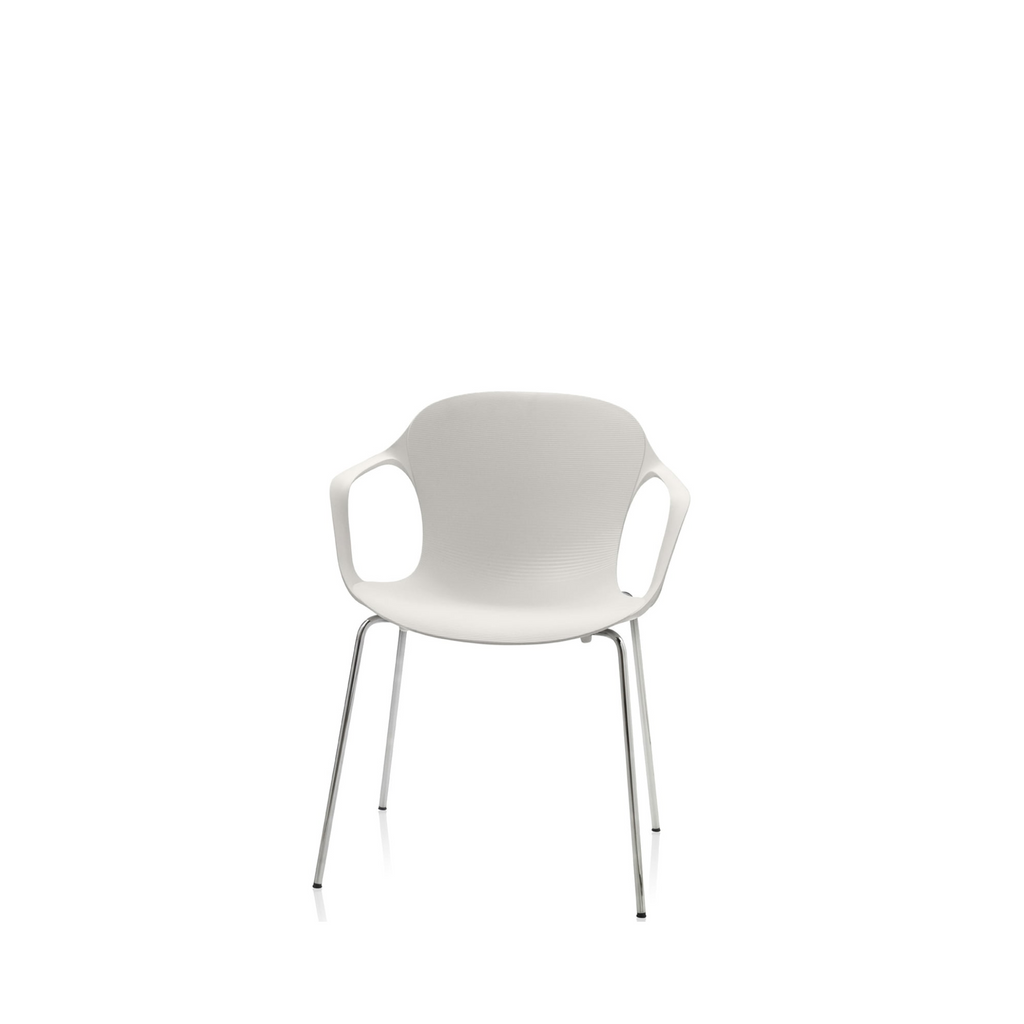 KS60 - Nap Armchair / Chrome / White