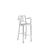 Navy Barstool - Arms