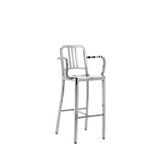 Navy Barstool - Arms