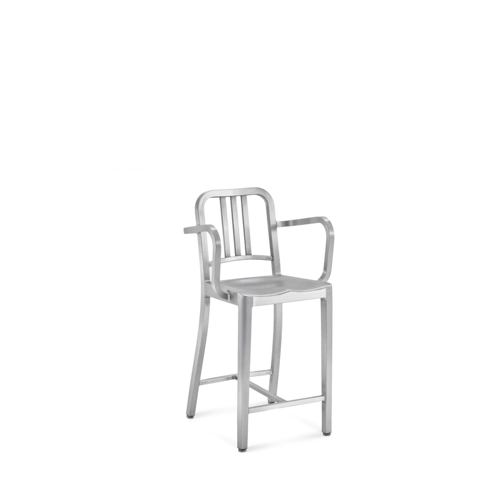 Navy Counter Stool - Arms