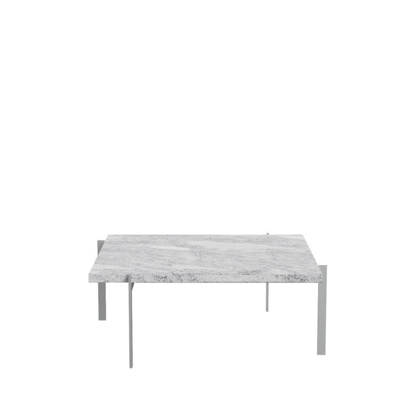 PK61 - Coffee Table / Marble Grey-White rolled