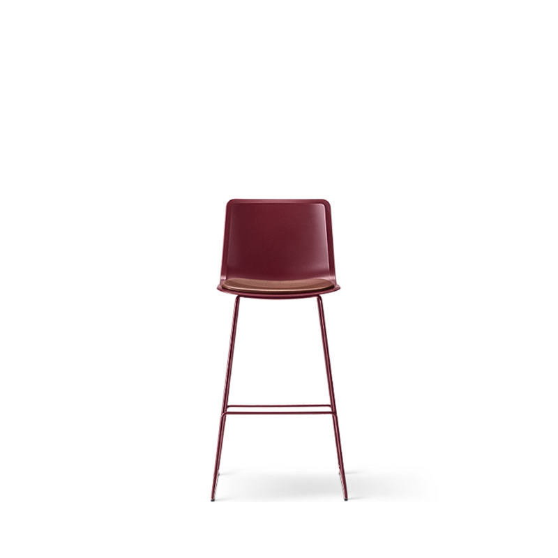 Pato Sledge Barstool Seat upholstered - Model 4301