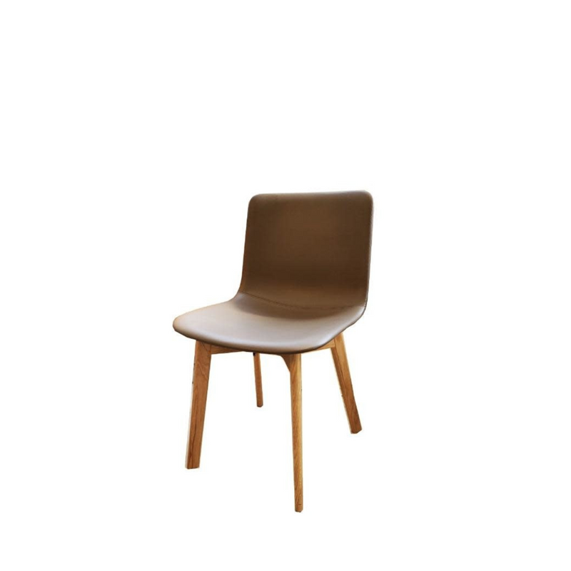 Pato Wood Fully upholstered - Model 4222 / Smoked oak / Leather 73 Clay