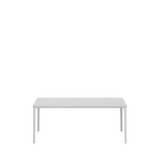 Plate Dining Table - L 2400 / White / Carrara marble