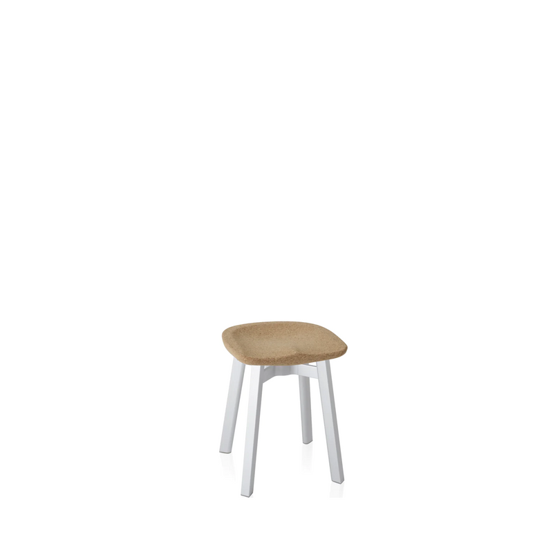 SU Small Stool / Wood base / Seat plastic Flint