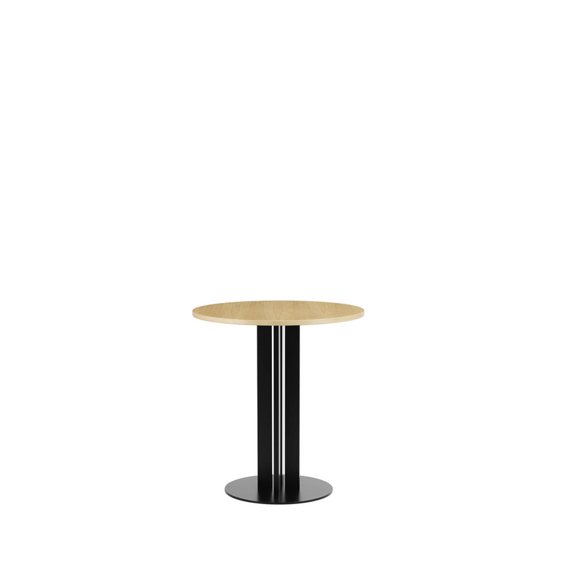 Scala Café Table / Oak / Black steel base