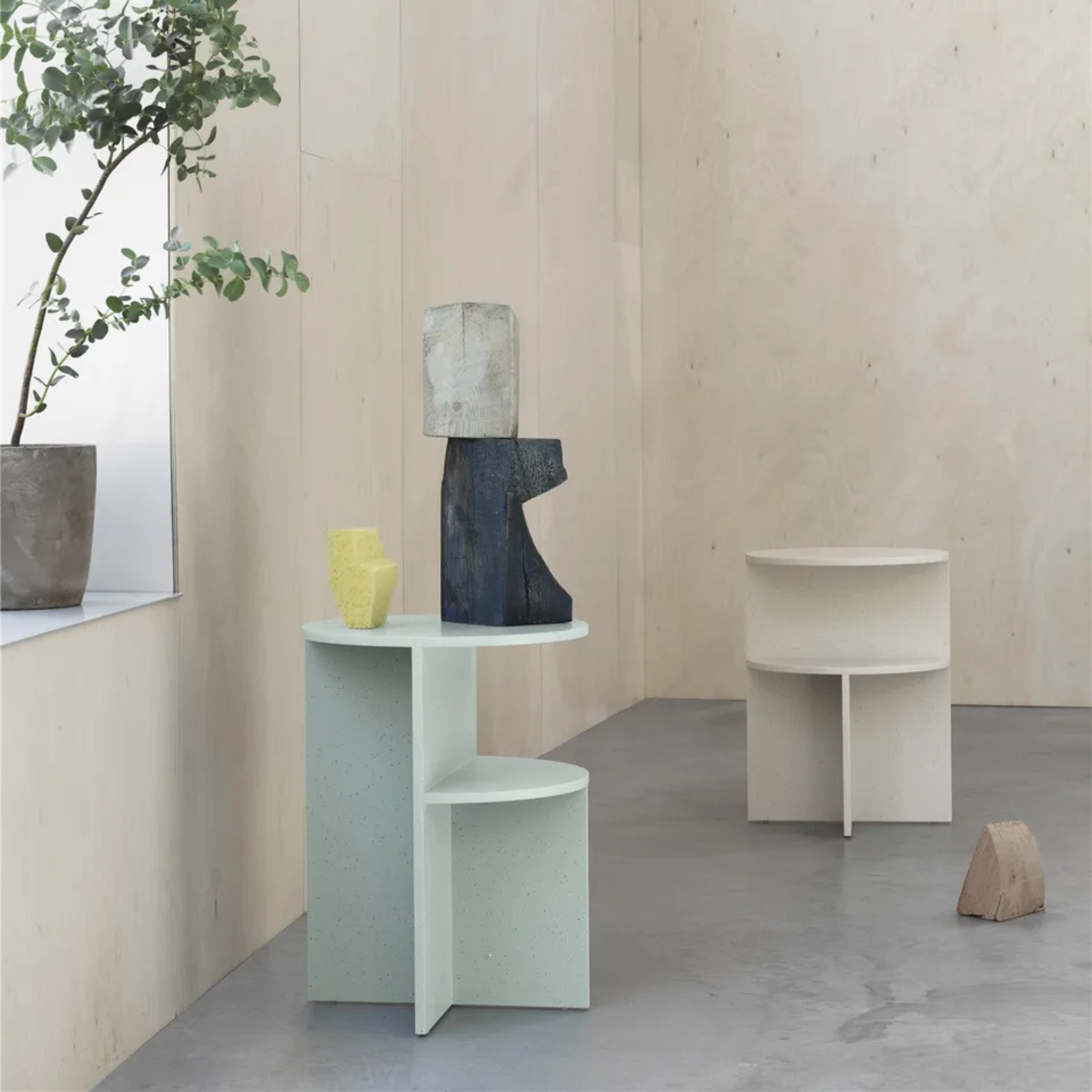 Halves Side Table / Sand