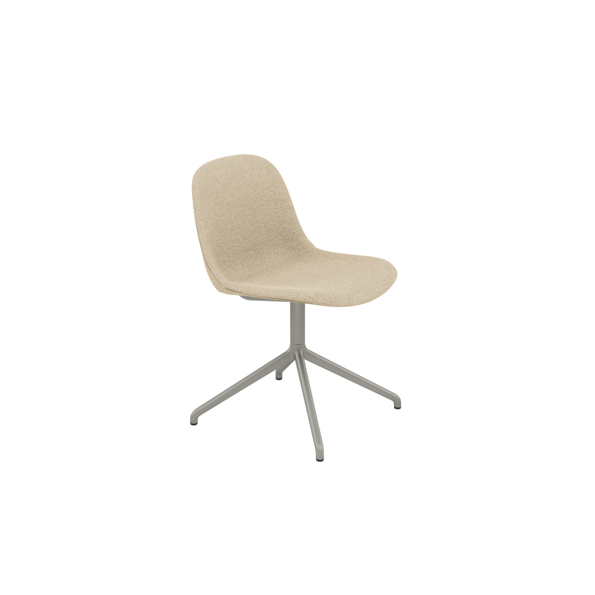 Fiber Side Chair/ Swivel / Fully upholstered/ Acca 961/ Grey