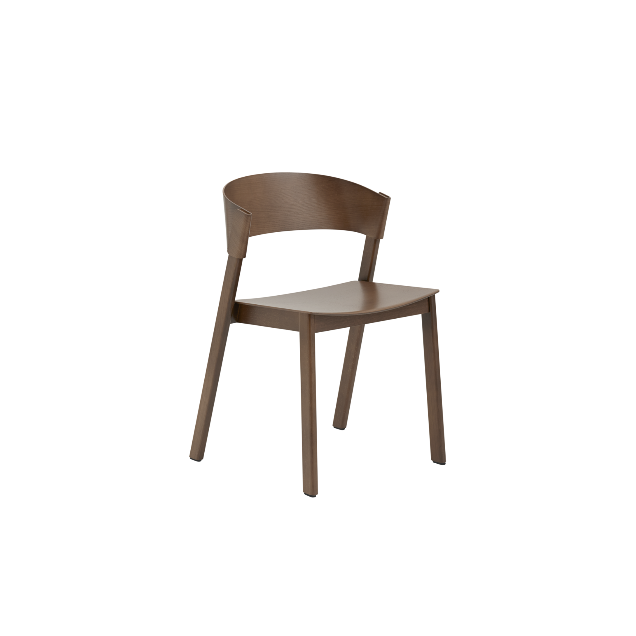 Cover Side Chair/ Stained Dark Brown