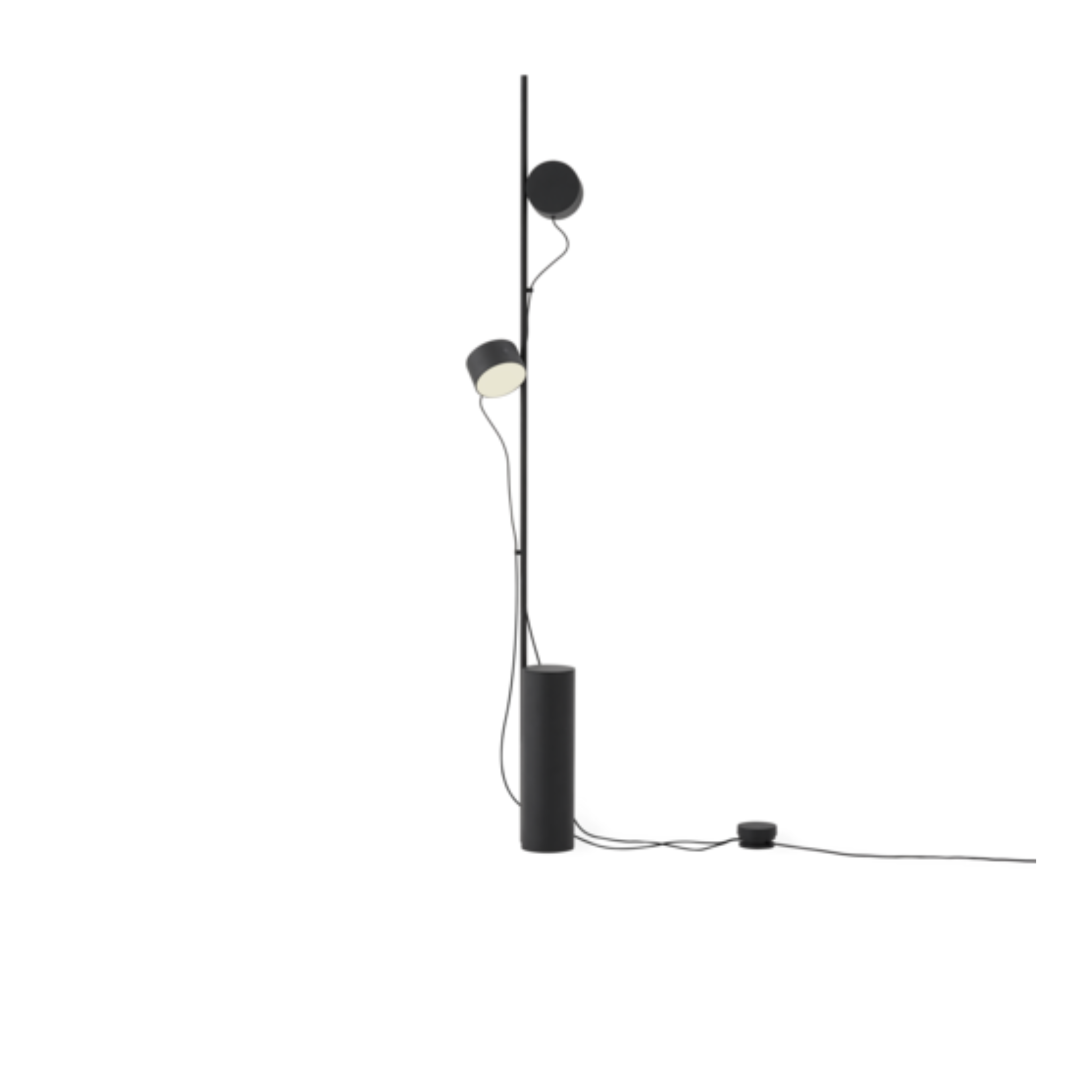 Post Floor Lamp/ Brown Green