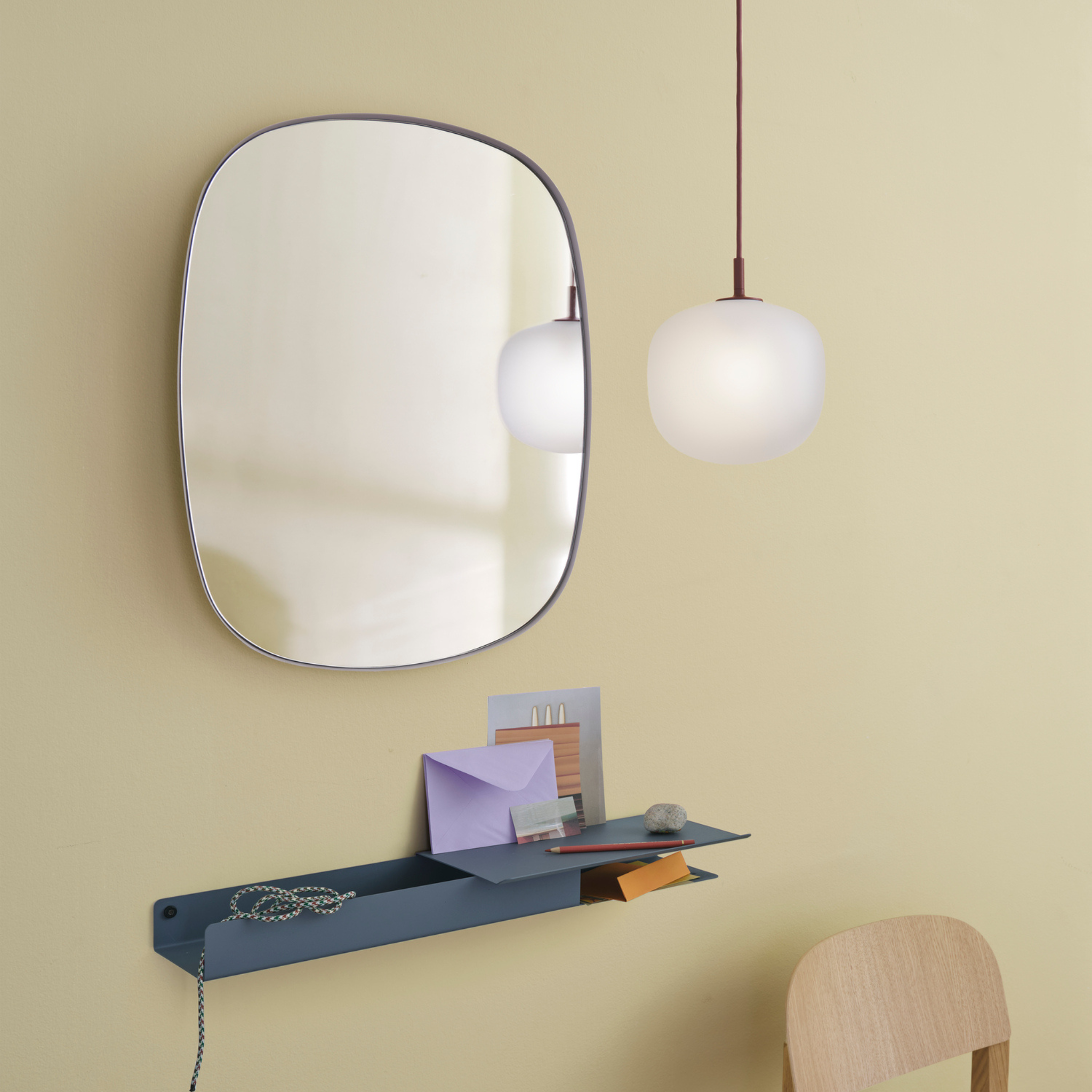 Framed Mirror - Small - Rose/Clear