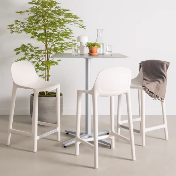 Broom Counter Stool / White