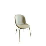 Beetle Dining Chair - Fully upholstered / Brass / Backhausen Solo M8797A01 9