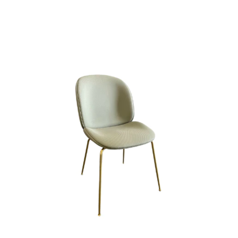 Beetle Dining Chair - Fully upholstered / Brass / Backhausen Solo M8797A01 9