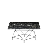 Spider Coffee Table Square 80 x 80 cm / Wooden marble / Black