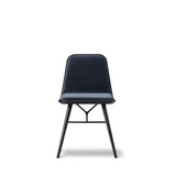 Spine Chair Wood Base - Model 1721 / Black lacquered / Nubuck 502 Warm grey