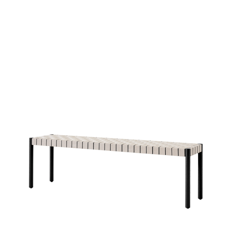 TK5 - Betty Bench / Black / Natural Webbing