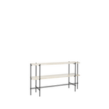 TS Console - 120 2 Racks / Black / Neutral White Travertine