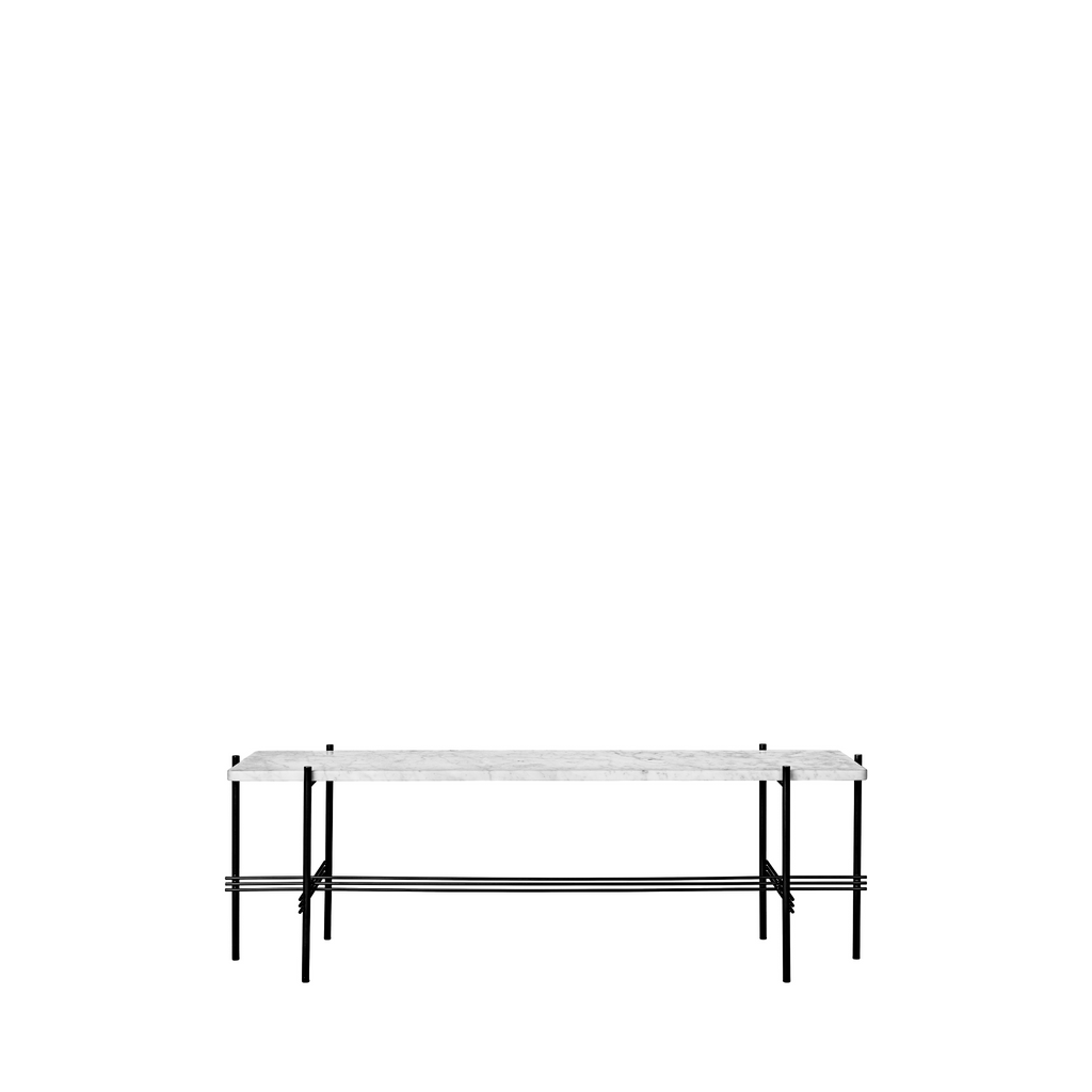 TS Console - 180 1 Rack / Black / White Carrara marble