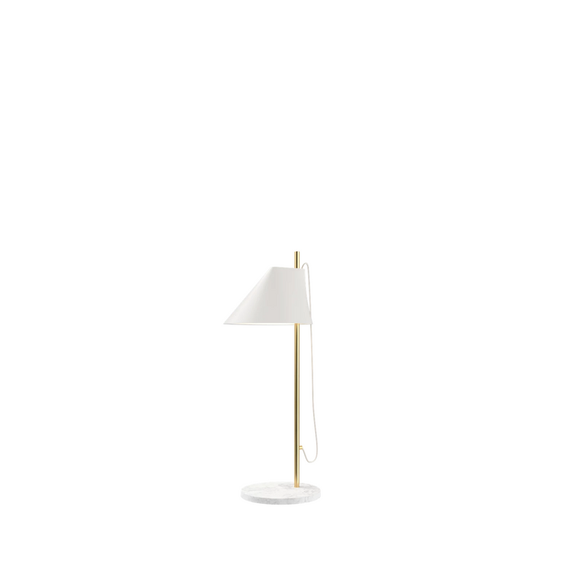 Yuh Table / White / Brass