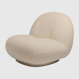 Pacha Lounge Chair Returning swivel/ Pearl Gold/Dedar Karakorum 001