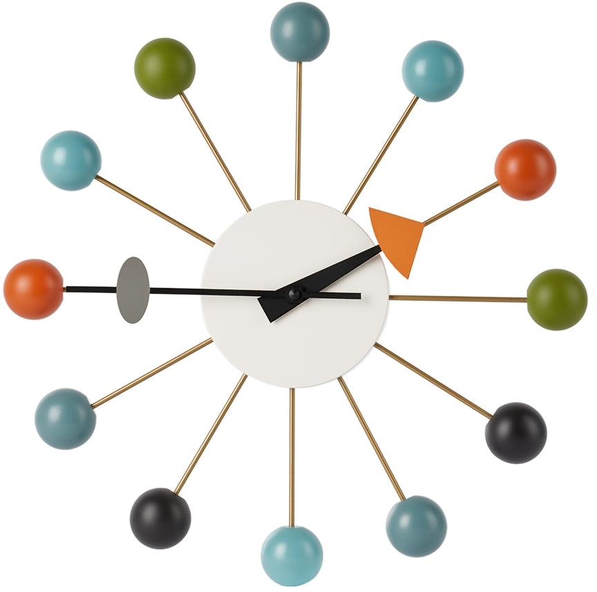 Ball Clock - Wall / Multi-coloured – ikonhouse